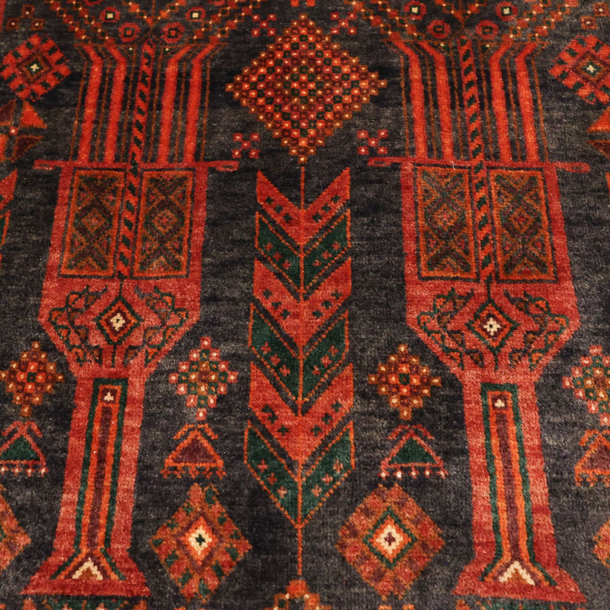 Alfombra de pasillo Alfombra Belutsch - 292 x 110 cm - rojo oscuro