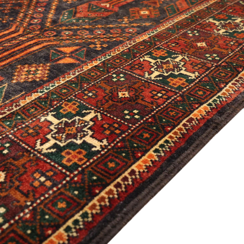Alfombra de pasillo Alfombra Belutsch - 292 x 110 cm - rojo oscuro