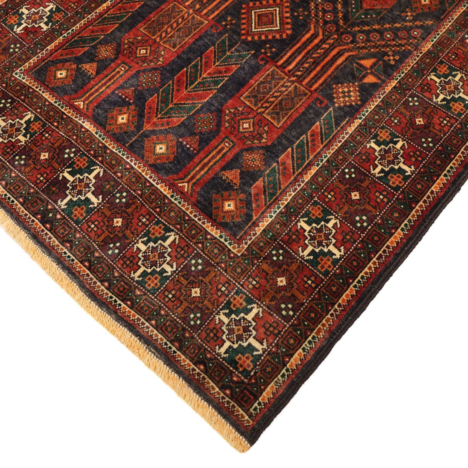 Alfombra de pasillo Alfombra Belutsch - 292 x 110 cm - rojo oscuro
