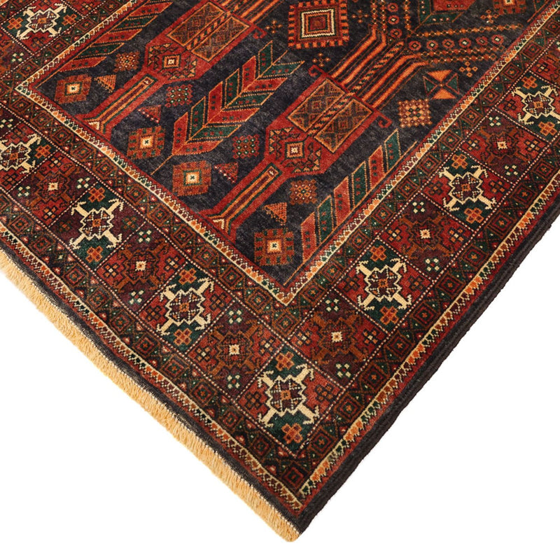 Alfombra de pasillo Alfombra Belutsch - 292 x 110 cm - rojo oscuro