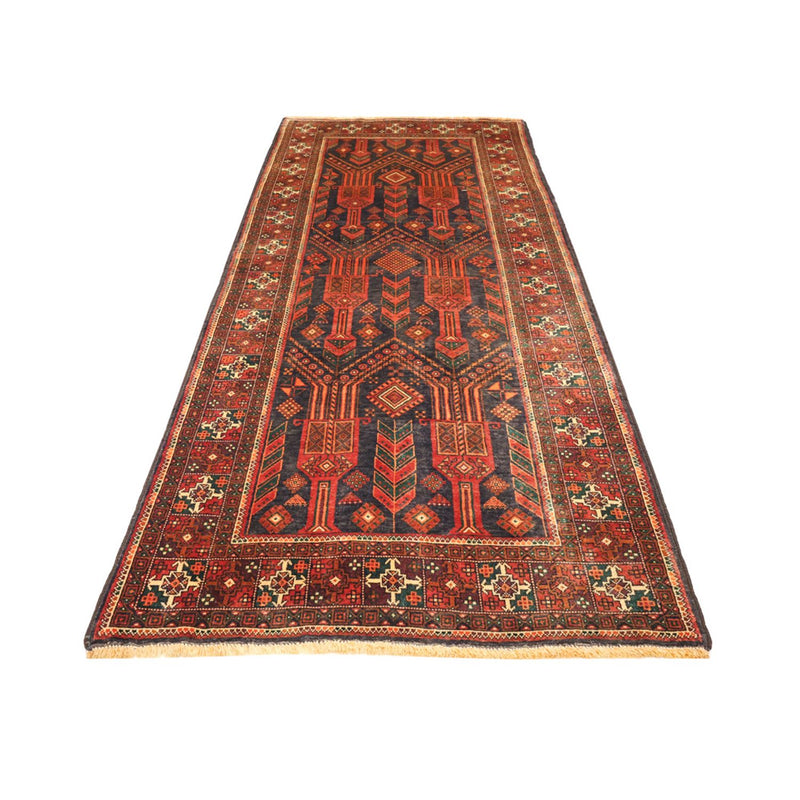 Alfombra de pasillo Alfombra Belutsch - 292 x 110 cm - rojo oscuro
