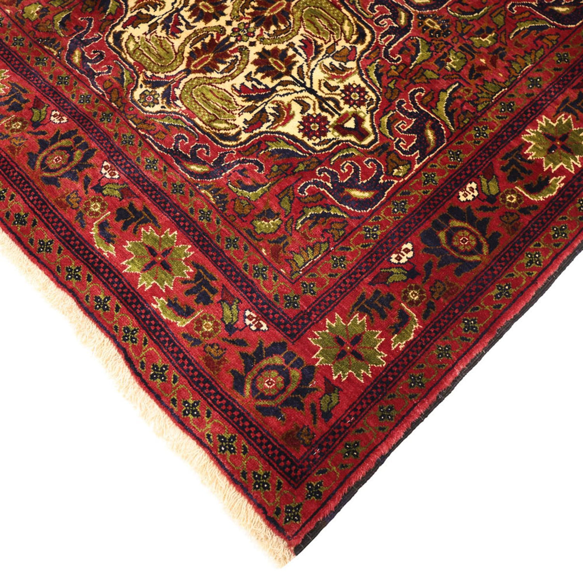 Alfombra de pasillo Alfombra Belutsch - 223 x 128 cm - rojo oscuro