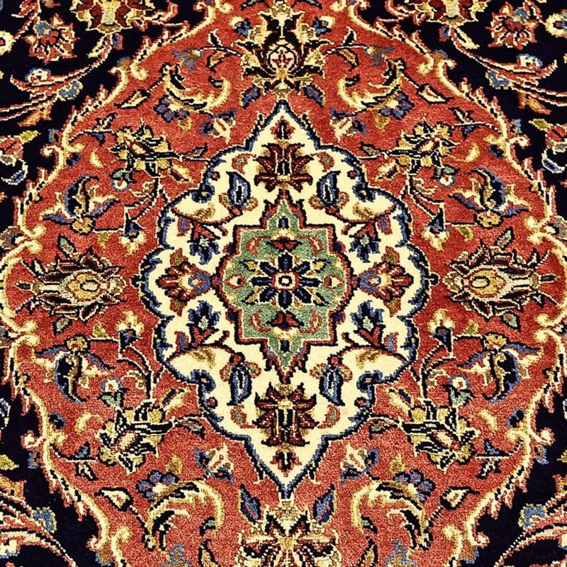 Alfombra persa - Bidjar - Real - 220 x 136 cm - azul oscuro