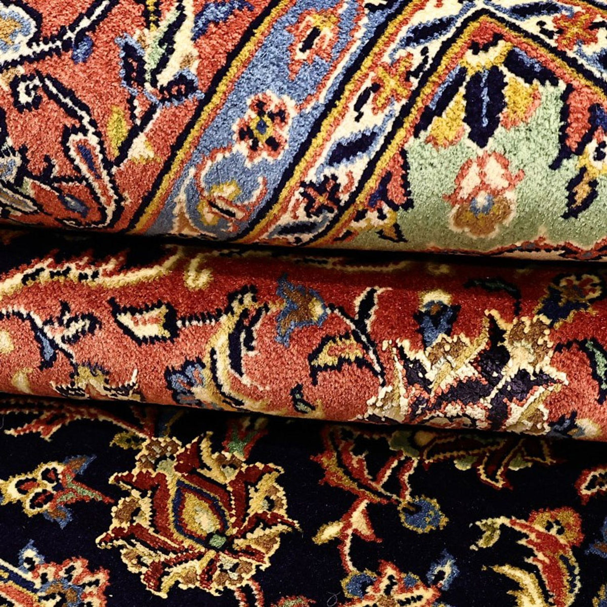 Alfombra persa - Bidjar - Real - 220 x 136 cm - azul oscuro