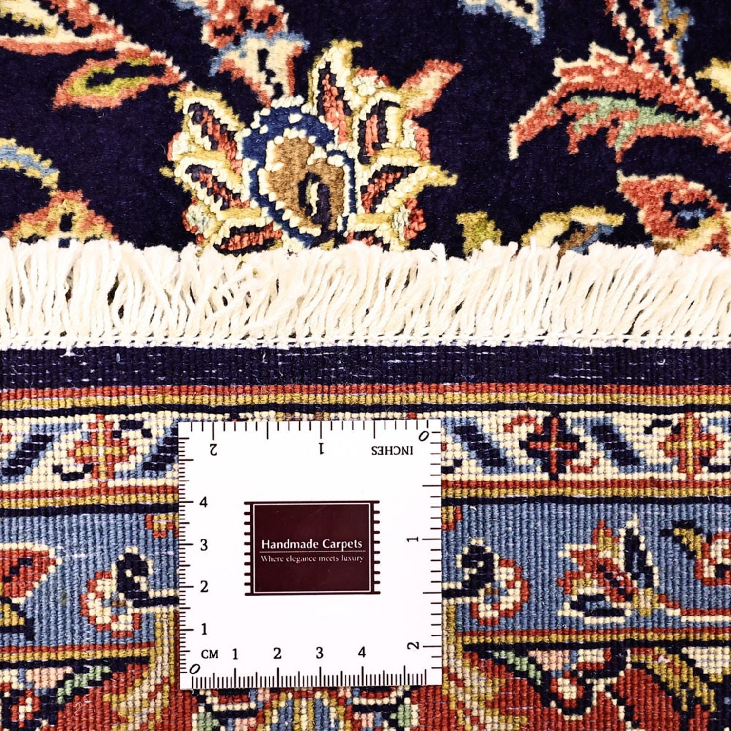 Alfombra persa - Bidjar - Real - 220 x 136 cm - azul oscuro