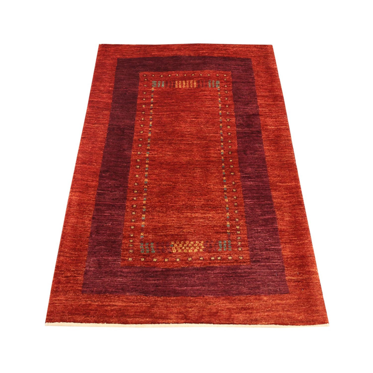 Alfombra Gabbeh - Loribaft Persa - 128 x 78 cm - multicolor