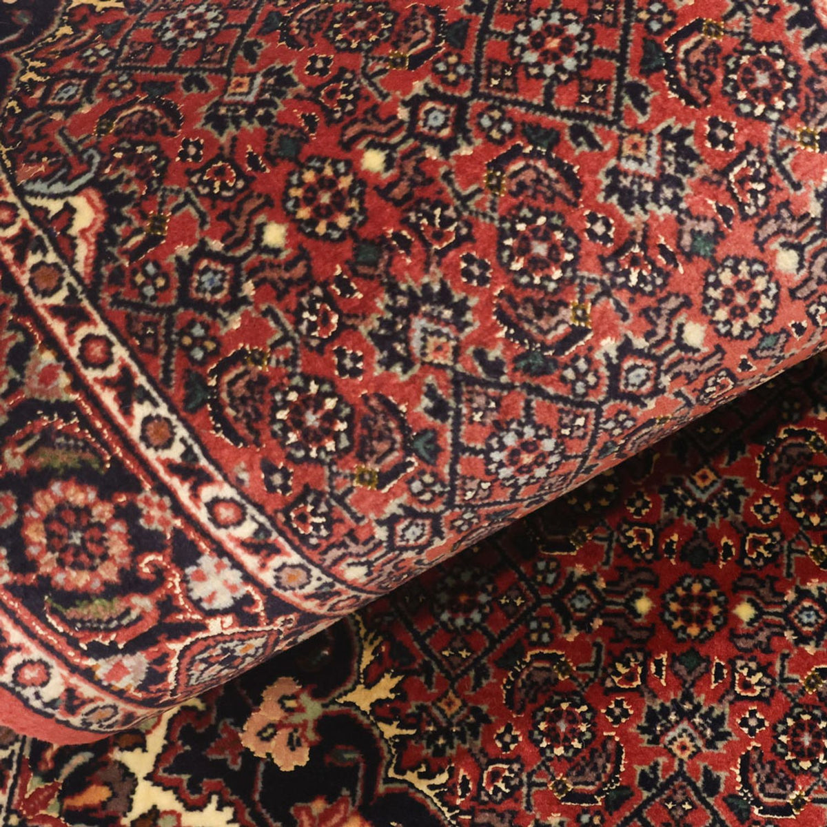 Alfombra persa - Bidjar - 135 x 71 cm - óxido