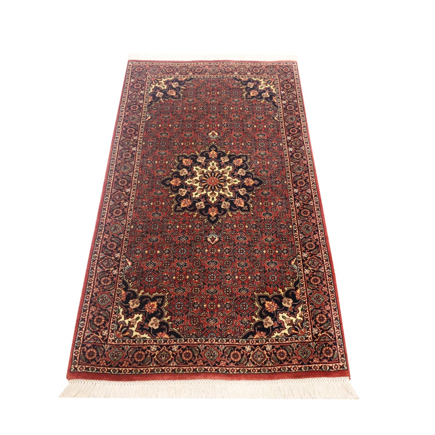 Alfombra persa - Bidjar - 135 x 71 cm - óxido