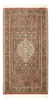 Alfombra persa - Bidjar - 134 x 70 cm - beige oscuro