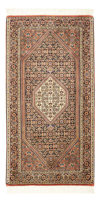 Alfombra persa - Bidjar - 134 x 70 cm - beige oscuro