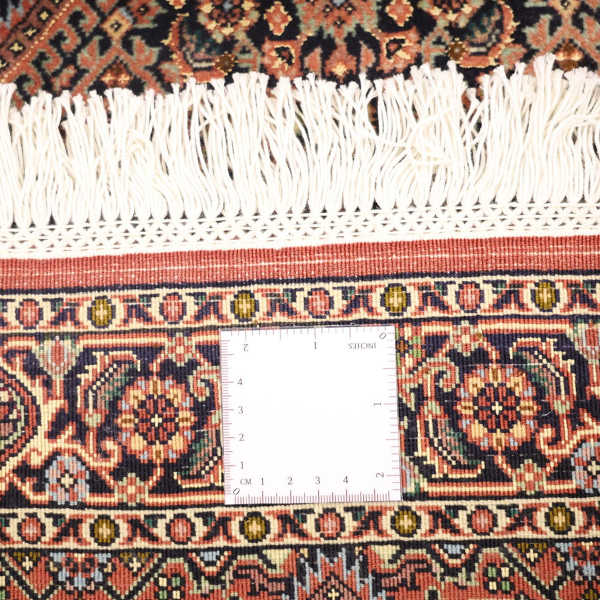 Alfombra persa - Bidjar - 134 x 70 cm - beige oscuro