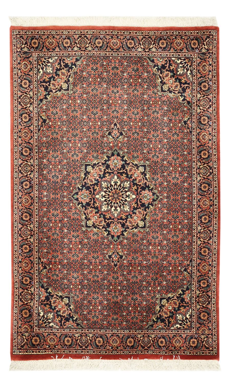 Alfombra persa - Bidjar - 147 x 90 cm - óxido