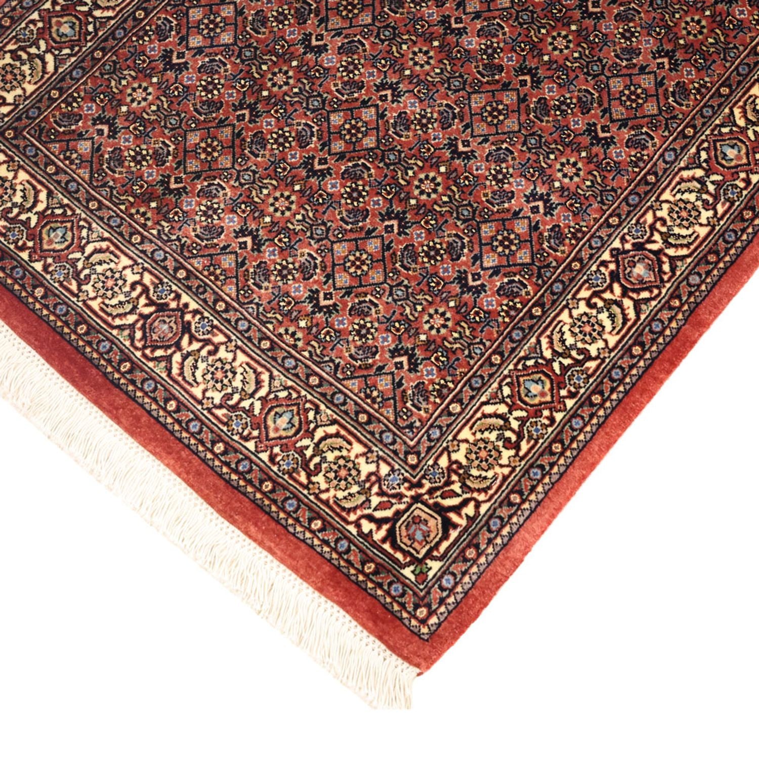Alfombra persa - Bidjar - 141 x 70 cm - óxido