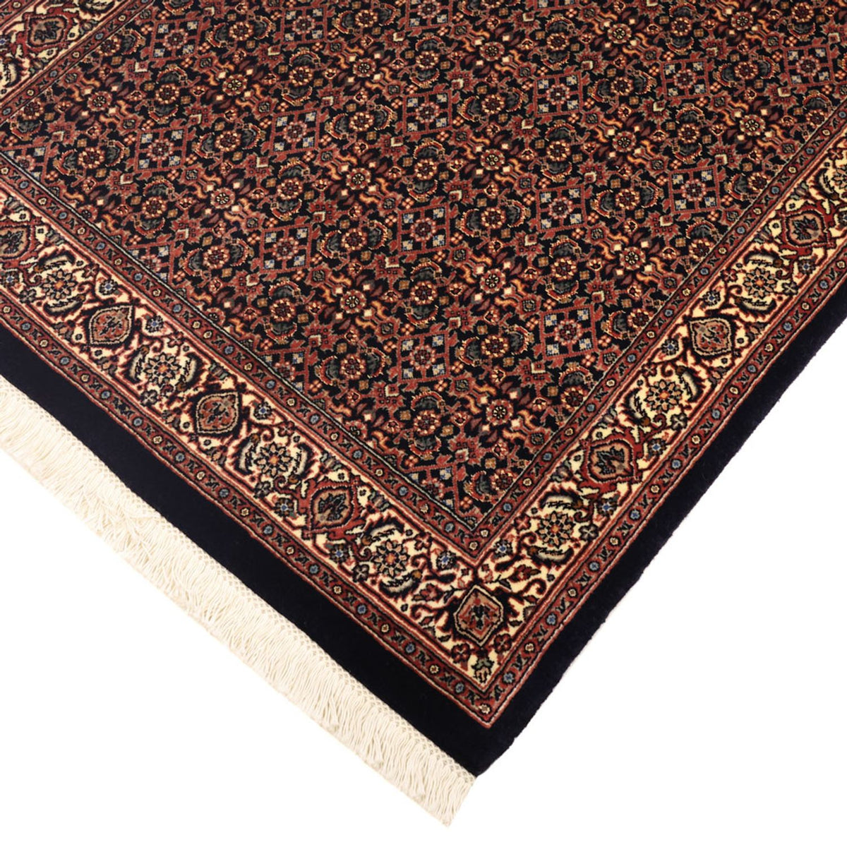 Alfombra persa - Bidjar - 152 x 88 cm - beige oscuro