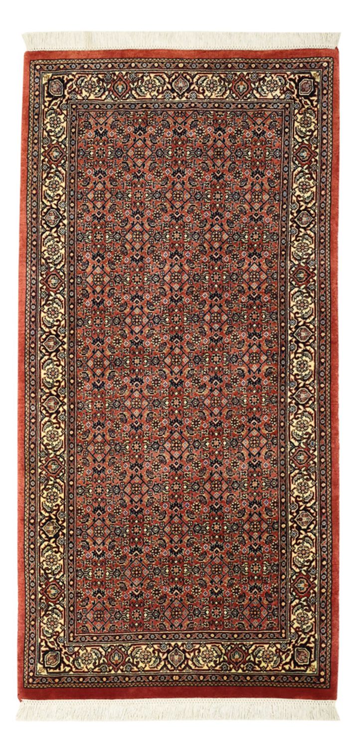 Alfombra persa - Bidjar - 142 x 72 cm - beige oscuro