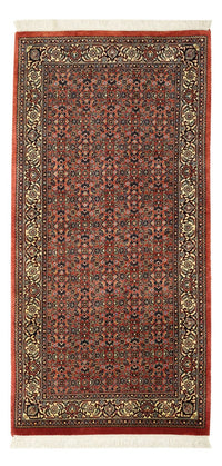 Alfombra persa - Bidjar - 142 x 72 cm - beige oscuro