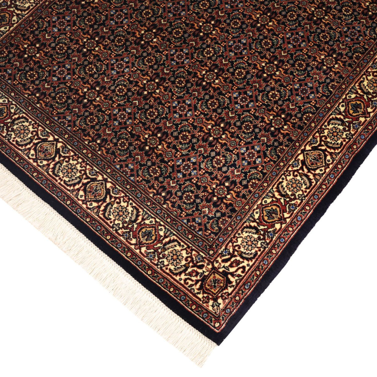 Alfombra persa - Bidjar - 146 x 90 cm - beige oscuro