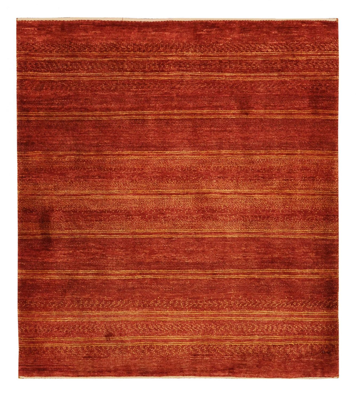 Alfombra Gabbeh - Persa Kashkuli - 116 x 99 cm - rojo oscuro