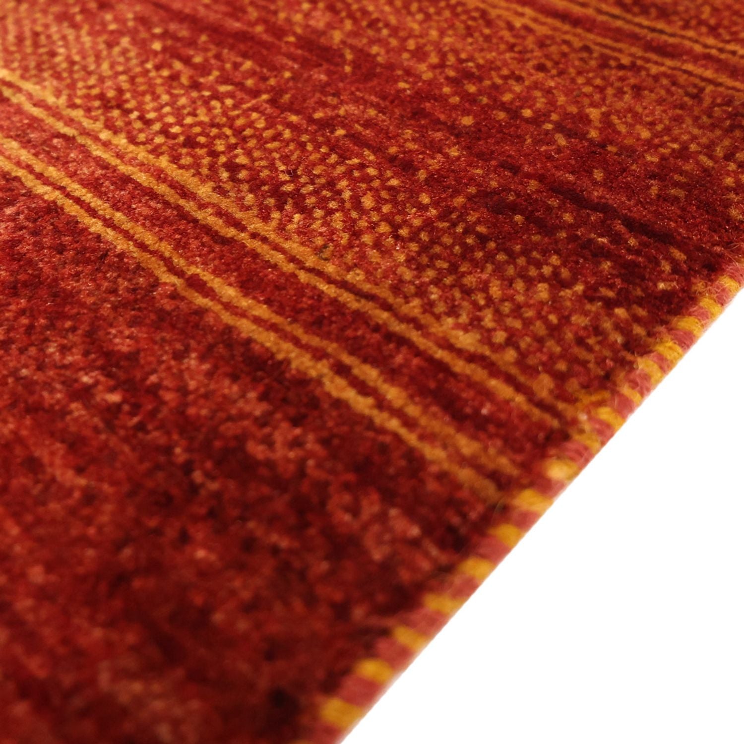 Alfombra Gabbeh - Persa Kashkuli - 116 x 99 cm - rojo oscuro
