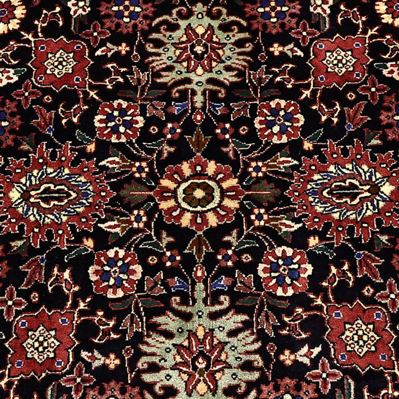 Alfombra persa - Bidjar - Real - 212 x 130 cm - azul oscuro