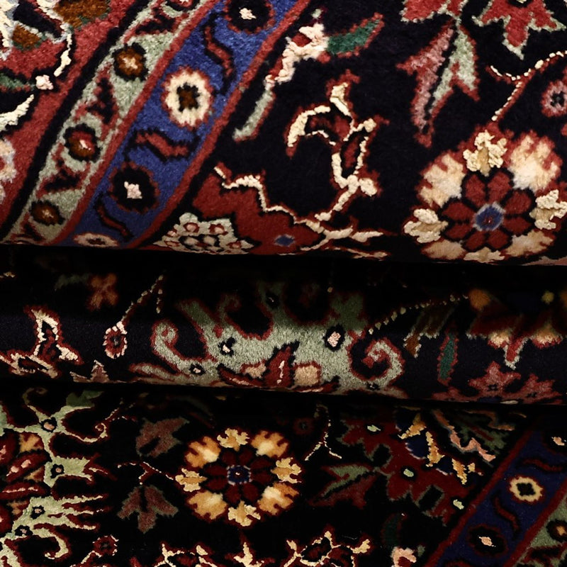 Alfombra persa - Bidjar - Real - 212 x 130 cm - azul oscuro