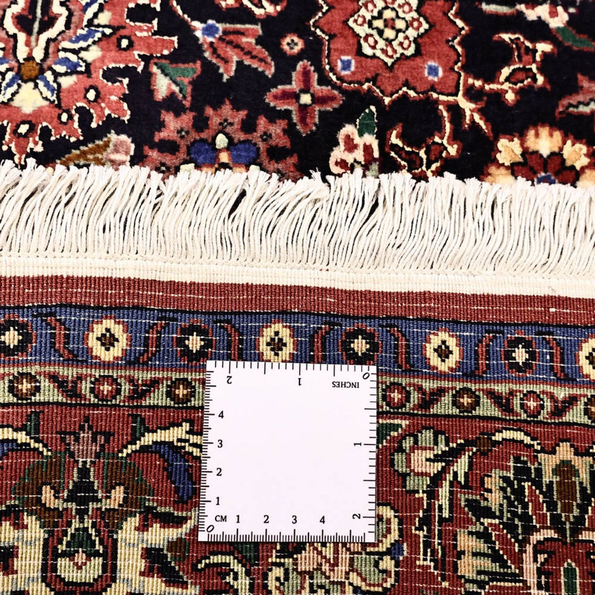 Alfombra persa - Bidjar - Real - 212 x 130 cm - azul oscuro