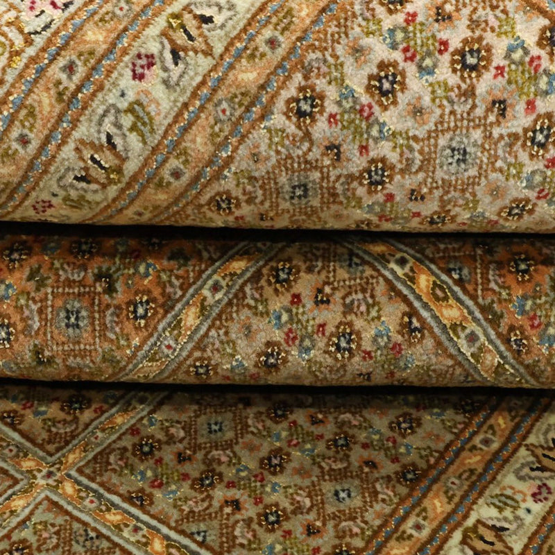 Alfombra Persa - Tabriz - Real - 208 x 149 cm - beige oscuro