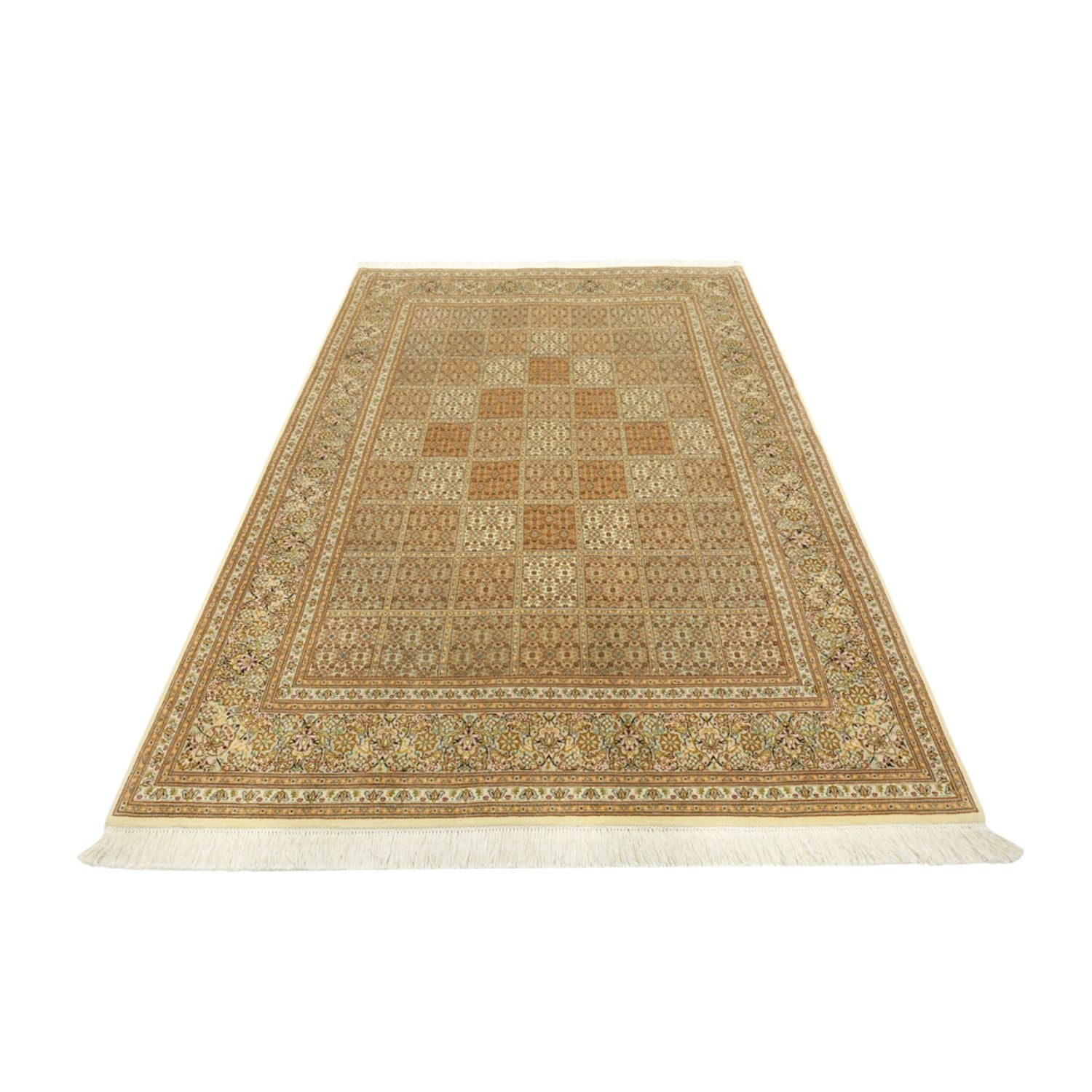 Alfombra Persa - Tabriz - Real - 208 x 149 cm - beige oscuro
