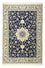 Alfombra Persa - Nain - Real - 157 x 106 cm - azul oscuro