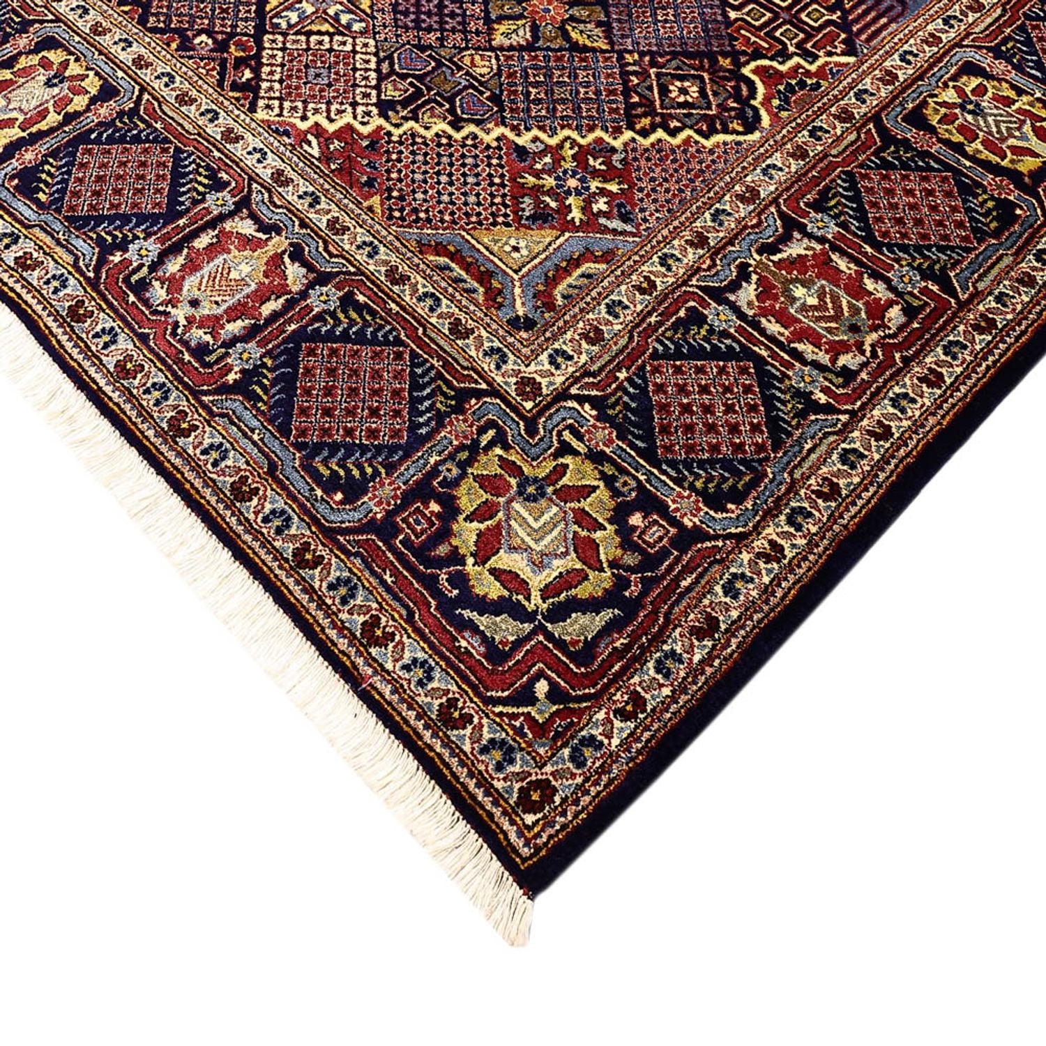 Alfombra persa - Keshan - 211 x 143 cm - azul oscuro