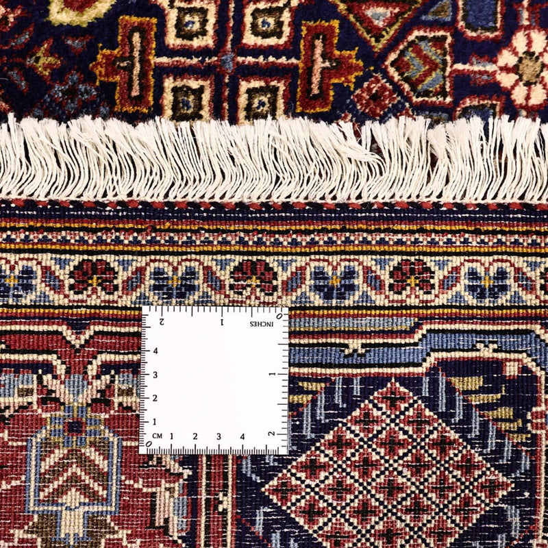 Alfombra persa - Keshan - 211 x 143 cm - azul oscuro