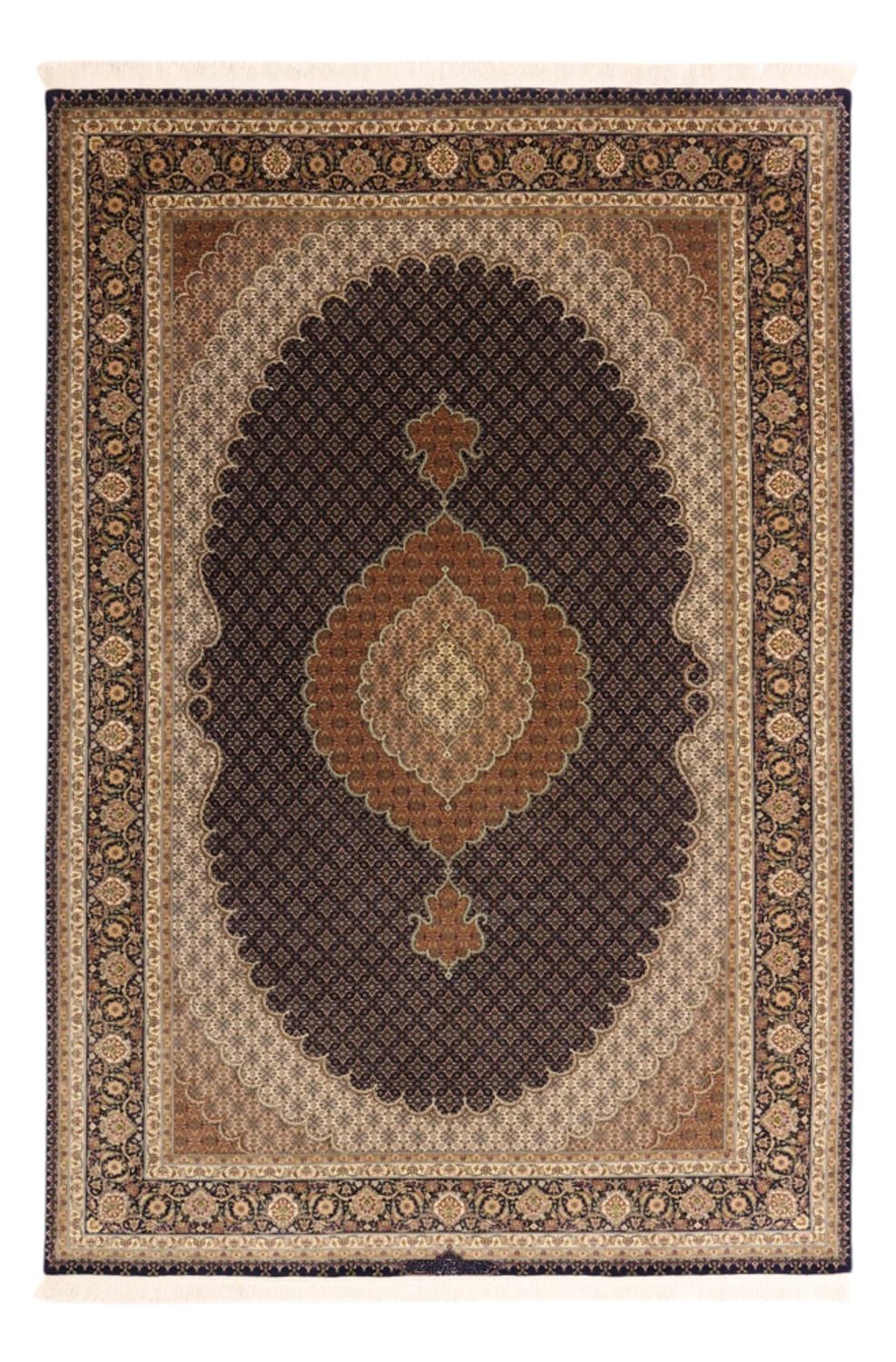 Alfombra persa - Tabriz - 299 x 204 cm - beige oscuro