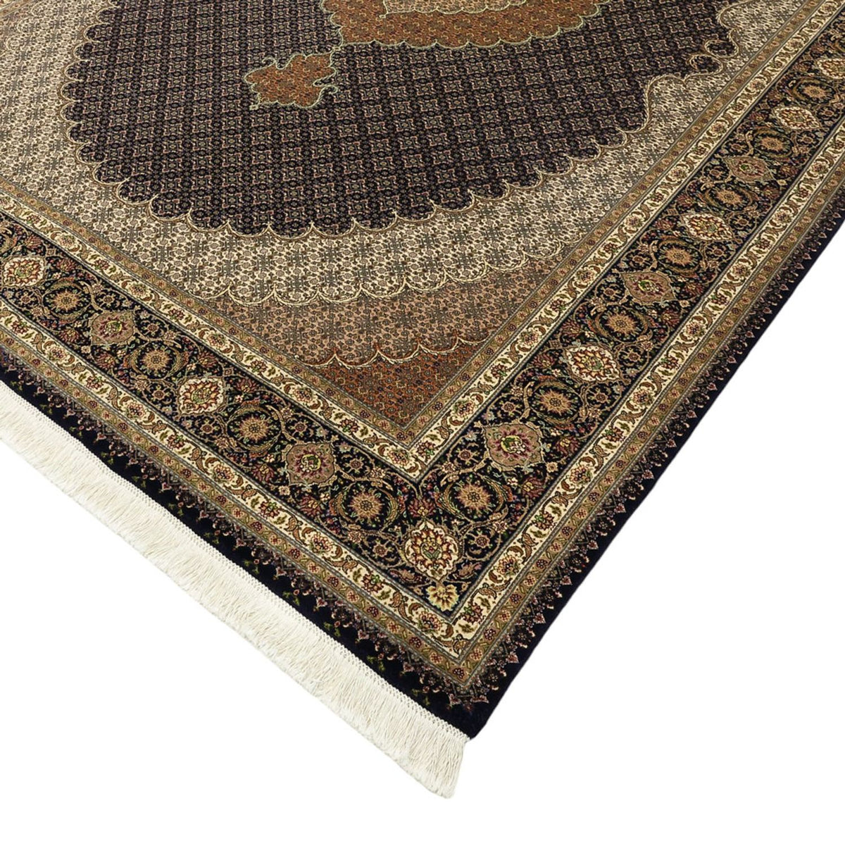 Alfombra persa - Tabriz - 299 x 204 cm - beige oscuro