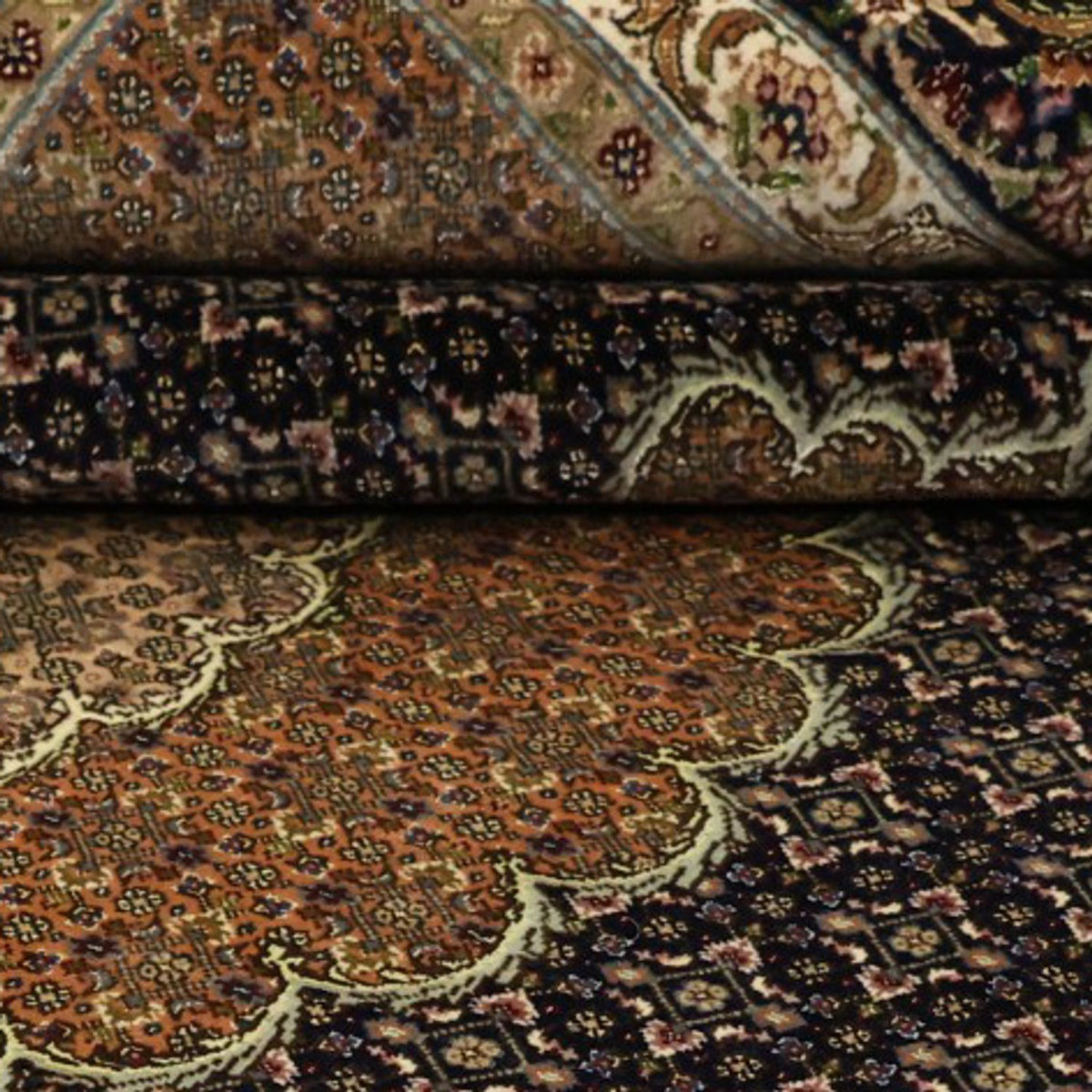 Alfombra persa - Tabriz - 299 x 204 cm - beige oscuro