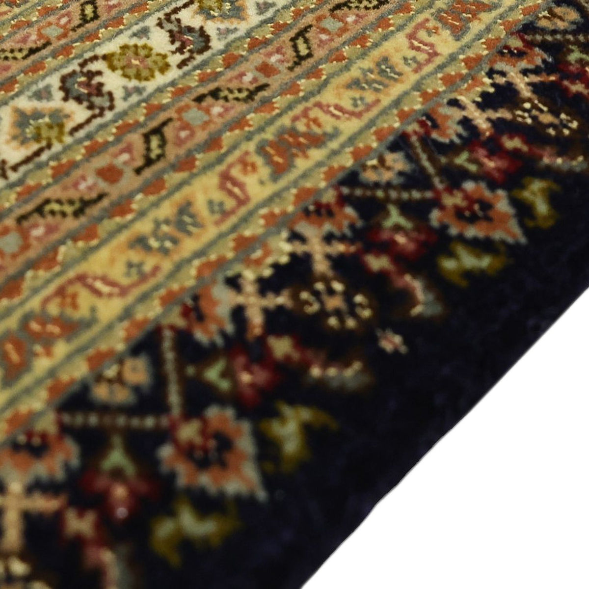 Alfombra Persa - Tabriz - Real - Urdimbre de seda - 362 x 251 cm - beige oscuro