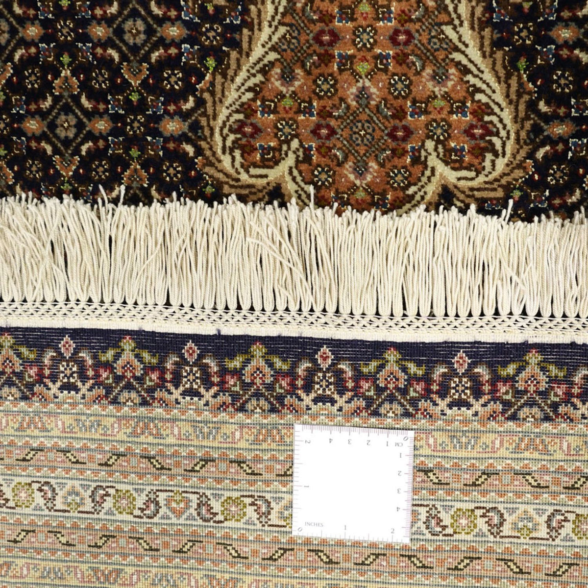 Alfombra Persa - Tabriz - Real - Urdimbre de seda - 362 x 251 cm - beige oscuro