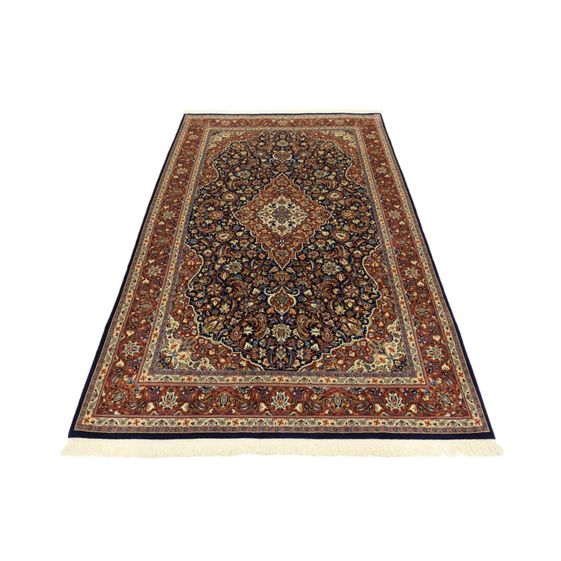 Alfombra persa - Keshan - 203 x 132 cm - azul oscuro