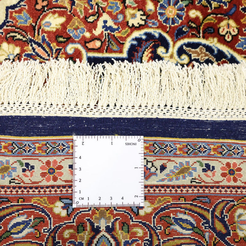 Alfombra persa - Keshan - 203 x 132 cm - azul oscuro