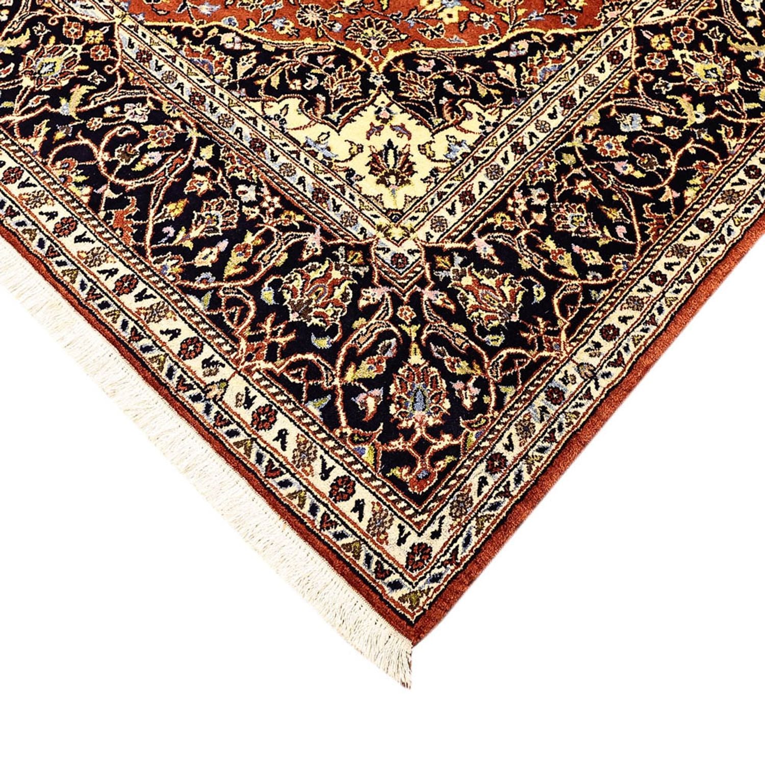 Alfombra persa - Keshan - 215 x 138 cm - terracota