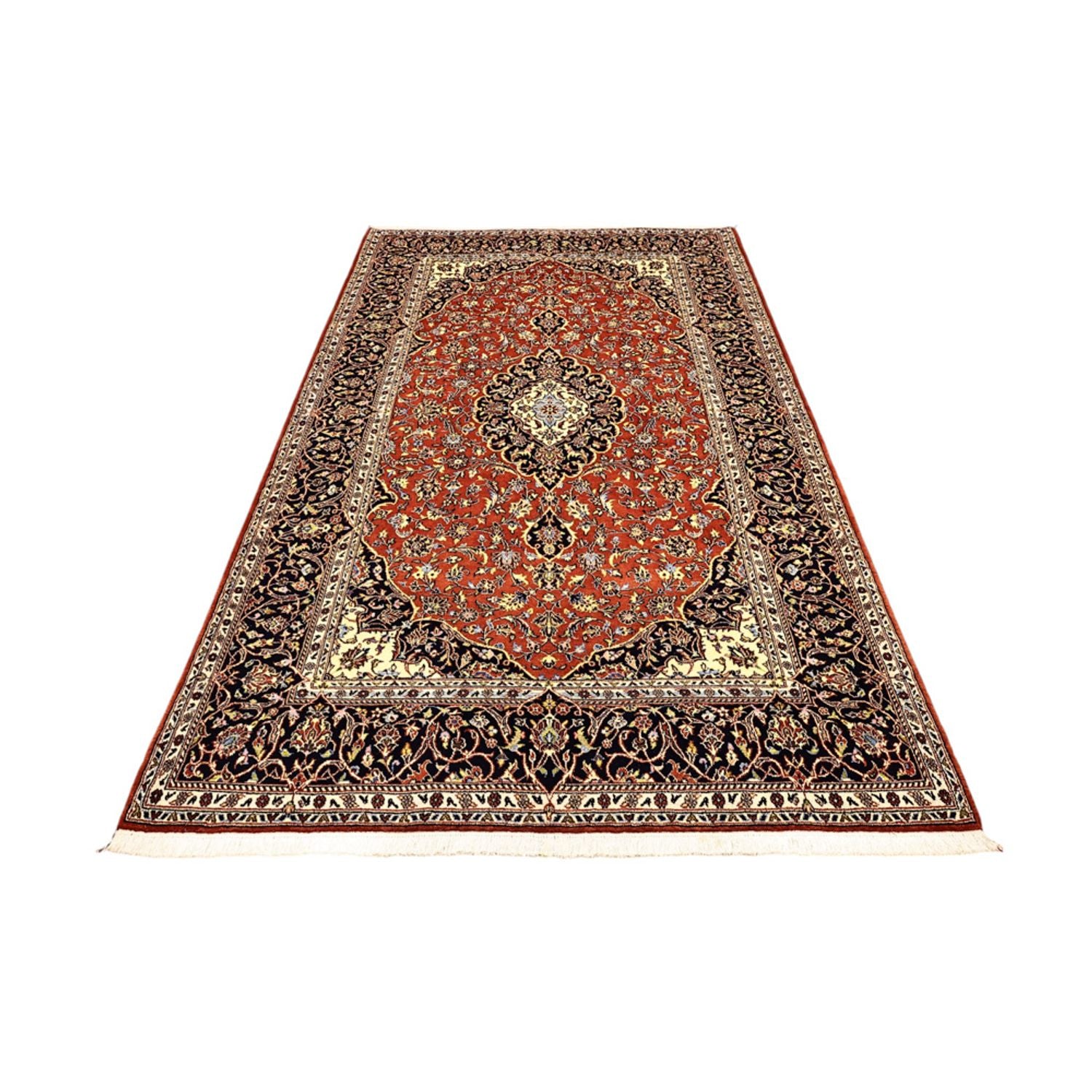 Alfombra persa - Keshan - 215 x 138 cm - terracota