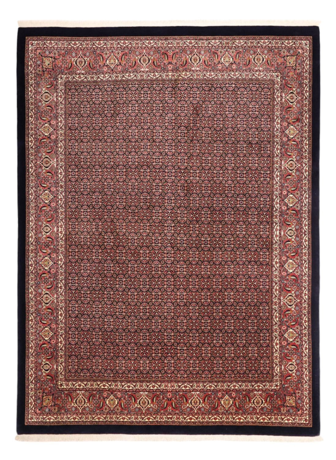 Alfombra persa - Bidjar - 337 x 255 cm - azul oscuro