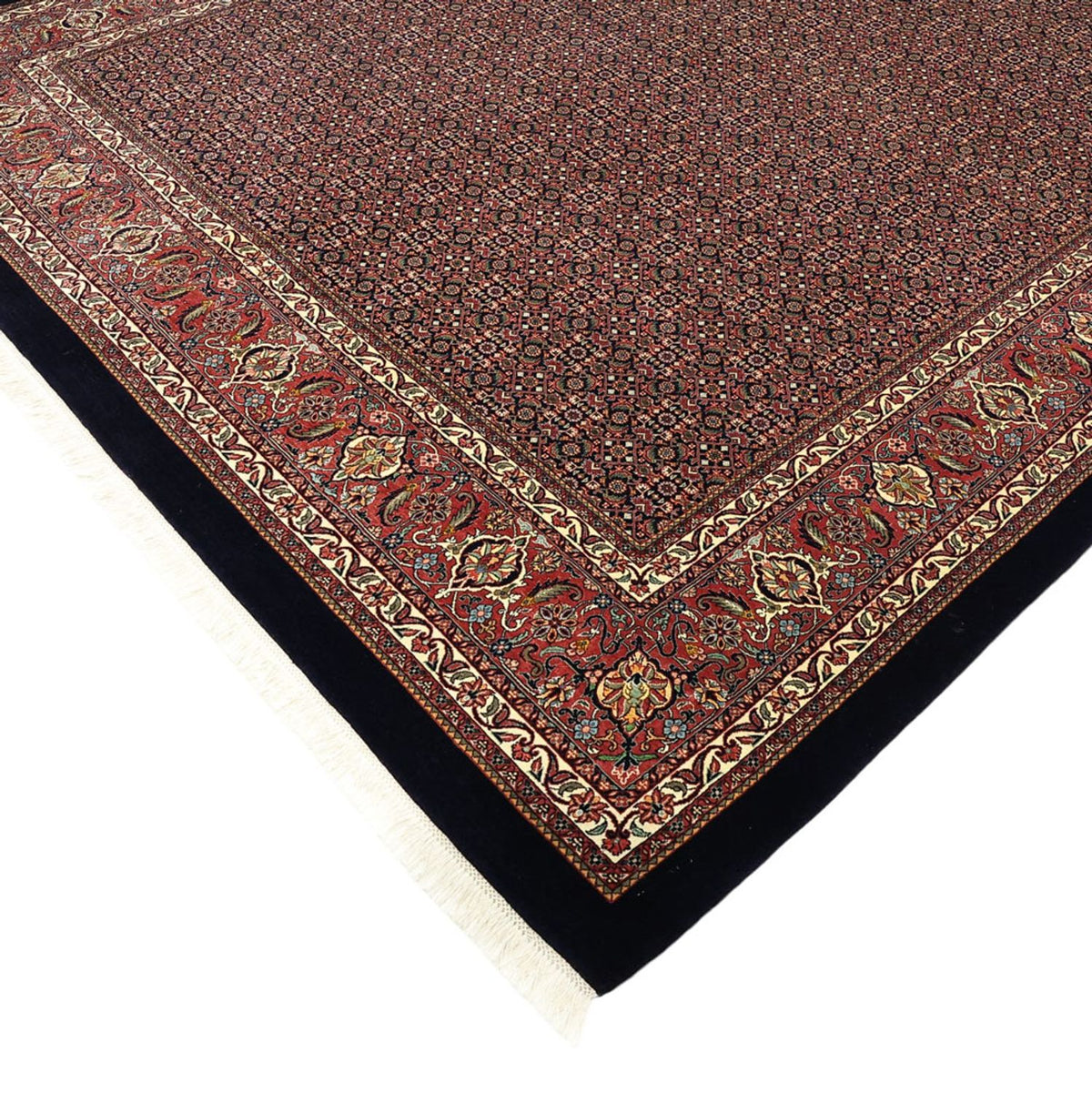 Alfombra persa - Bidjar - 337 x 255 cm - azul oscuro