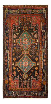 Alfombra persa - Nómada - 336 x 168 cm - multicolor