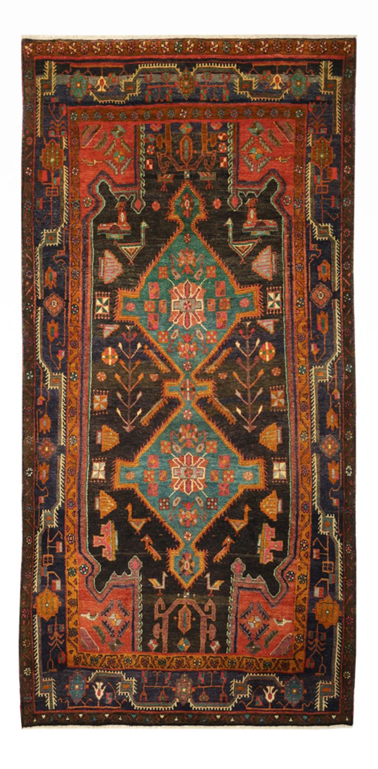 Alfombra persa - Nómada - 336 x 168 cm - multicolor