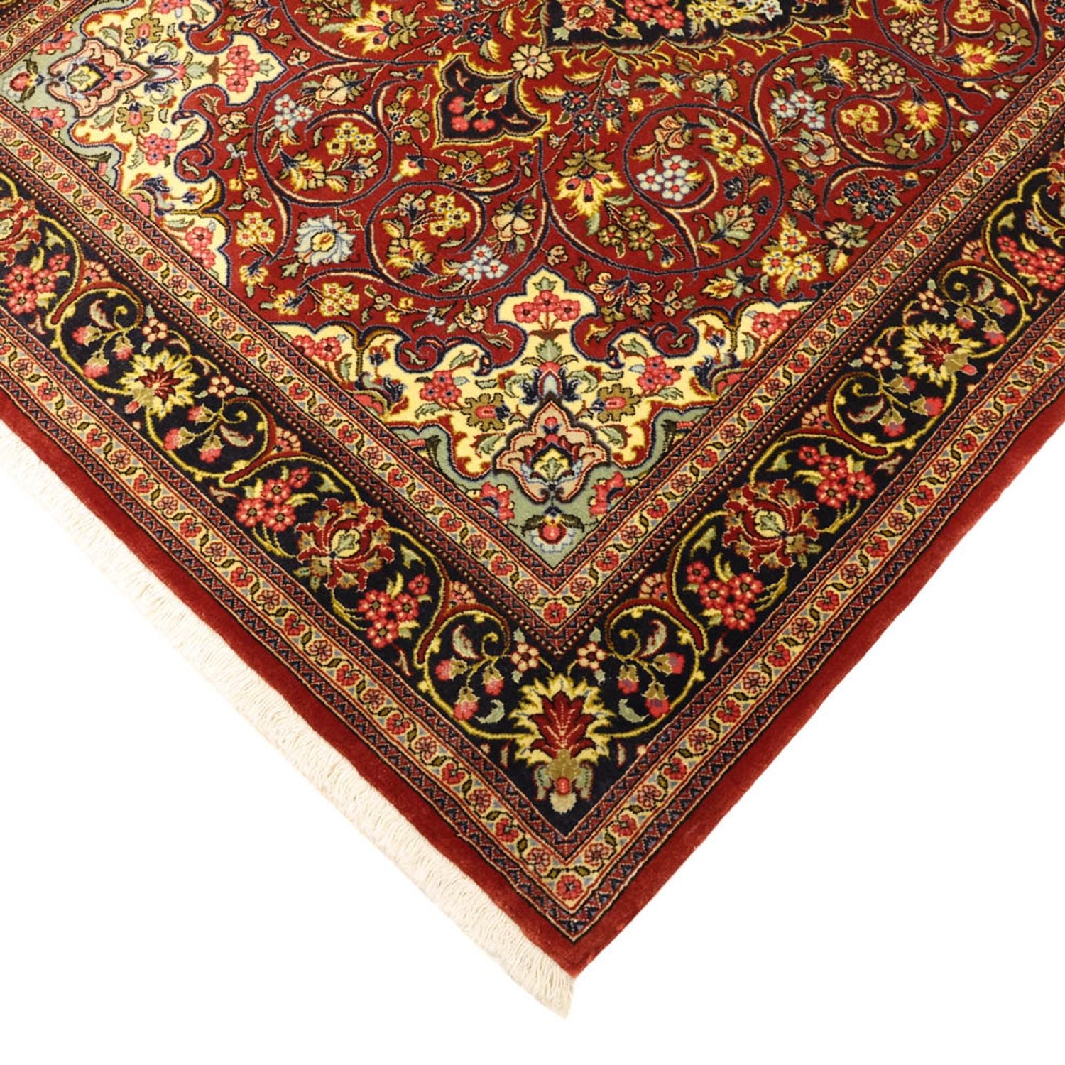 Alfombra persa - Ghom - 158 x 114 cm - rojo