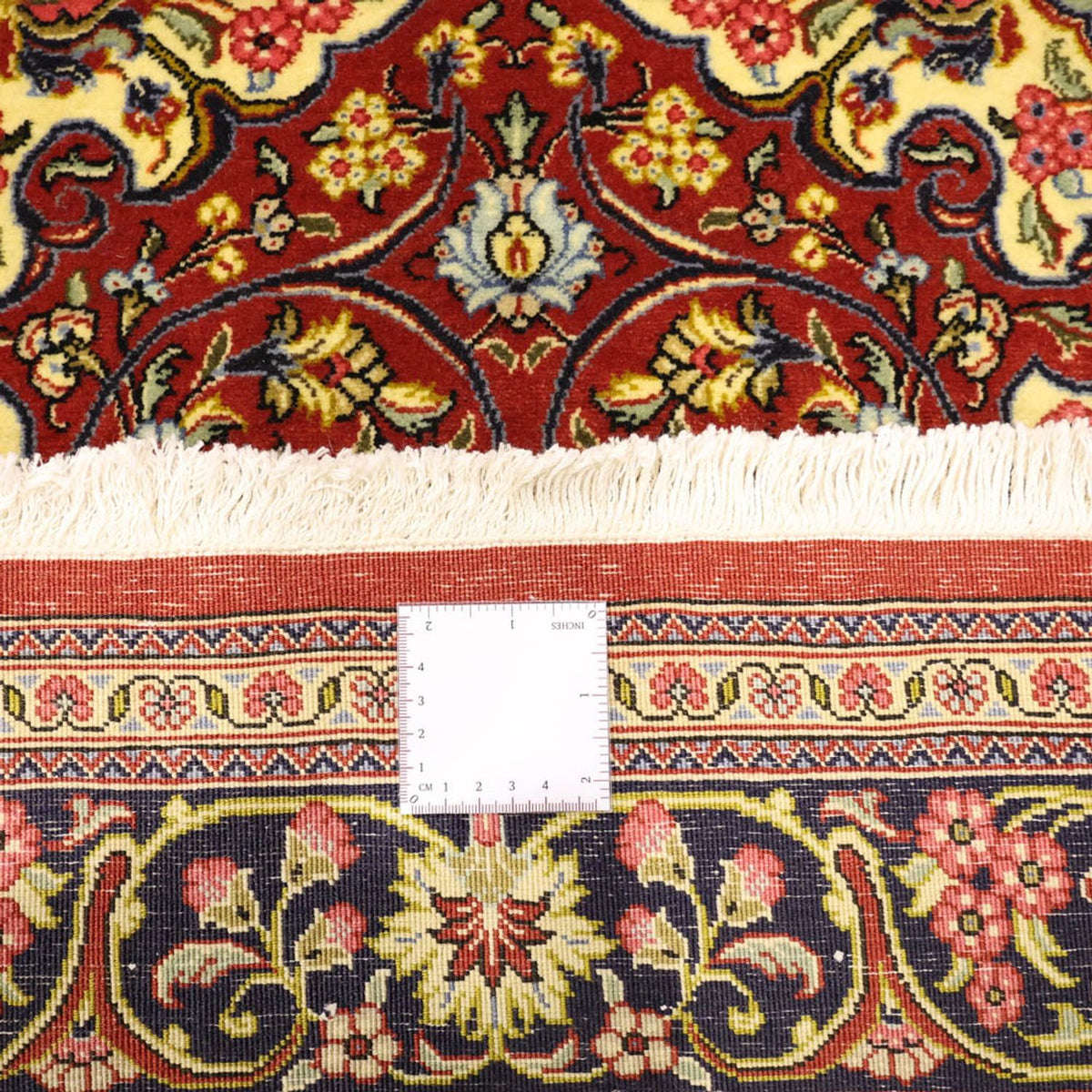 Alfombra persa - Ghom - 158 x 114 cm - rojo