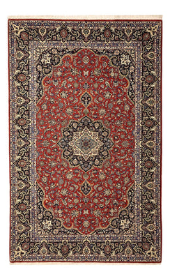 Alfombra Persa - Ghom - Royal - Urdimbre de seda - 220 x 141 cm - rojo