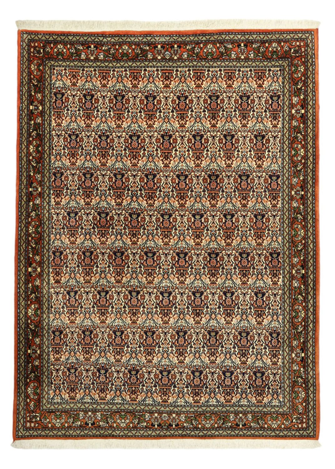 Alfombra persa - Nómada - 201 x 153 cm - beige oscuro