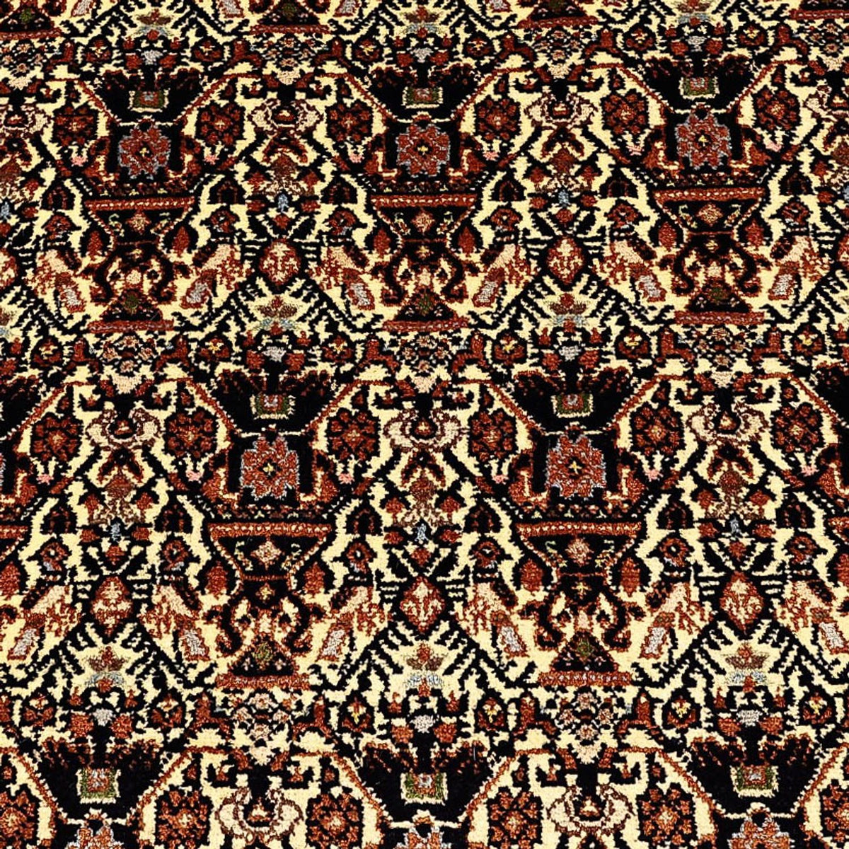 Alfombra persa - Nómada - 201 x 153 cm - beige oscuro