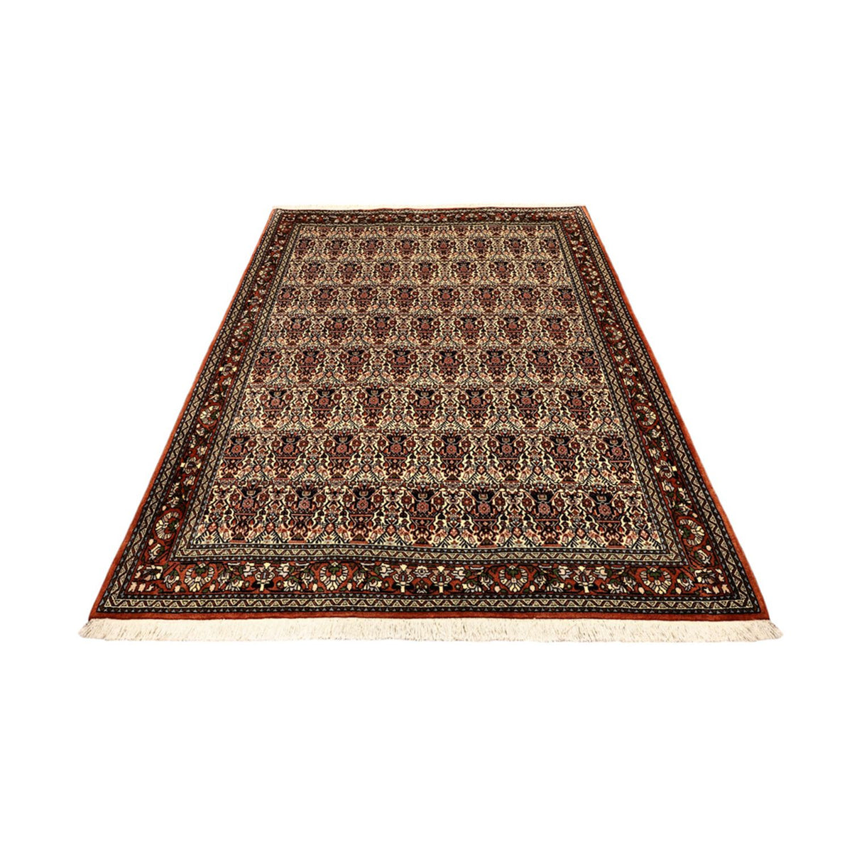 Alfombra persa - Nómada - 201 x 153 cm - beige oscuro